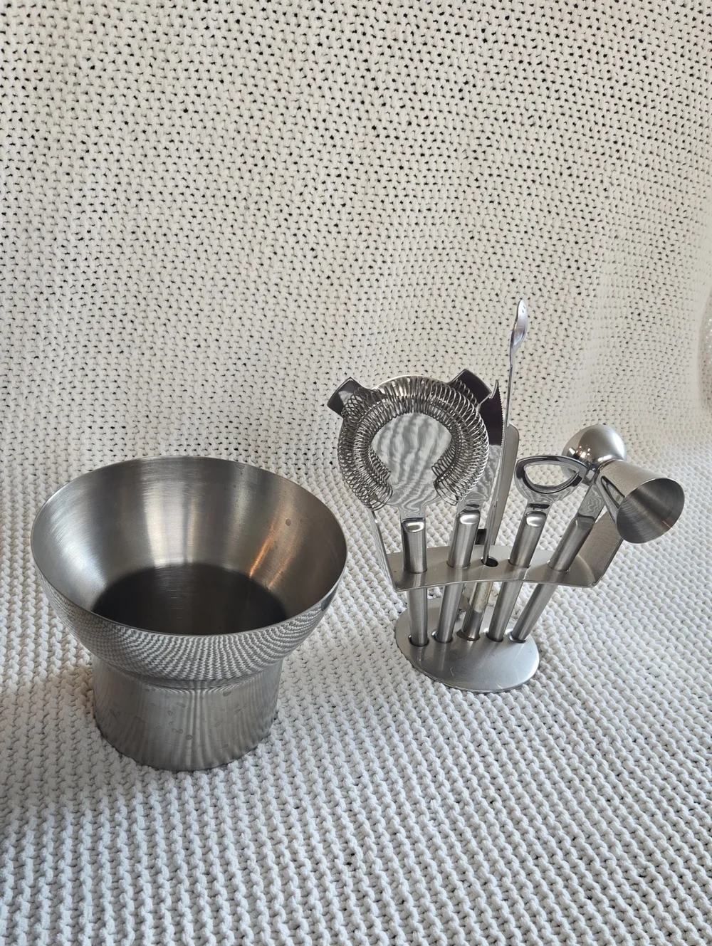 Bar Tool Set Silver